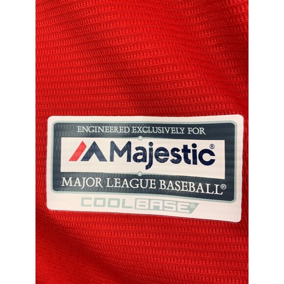 Bryce Harper Washington Nationals Majestic Cool Base Red Jersey Mens Size L MLB - Picture 2 of 8